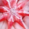 Star Christmas decoration made with precious ashes and True Red colour
