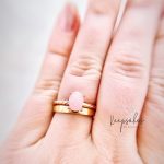 Oval Entwined Memories Ring worn on finger
