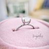 Entwined memories ring made with breastmilk and Pearl colour