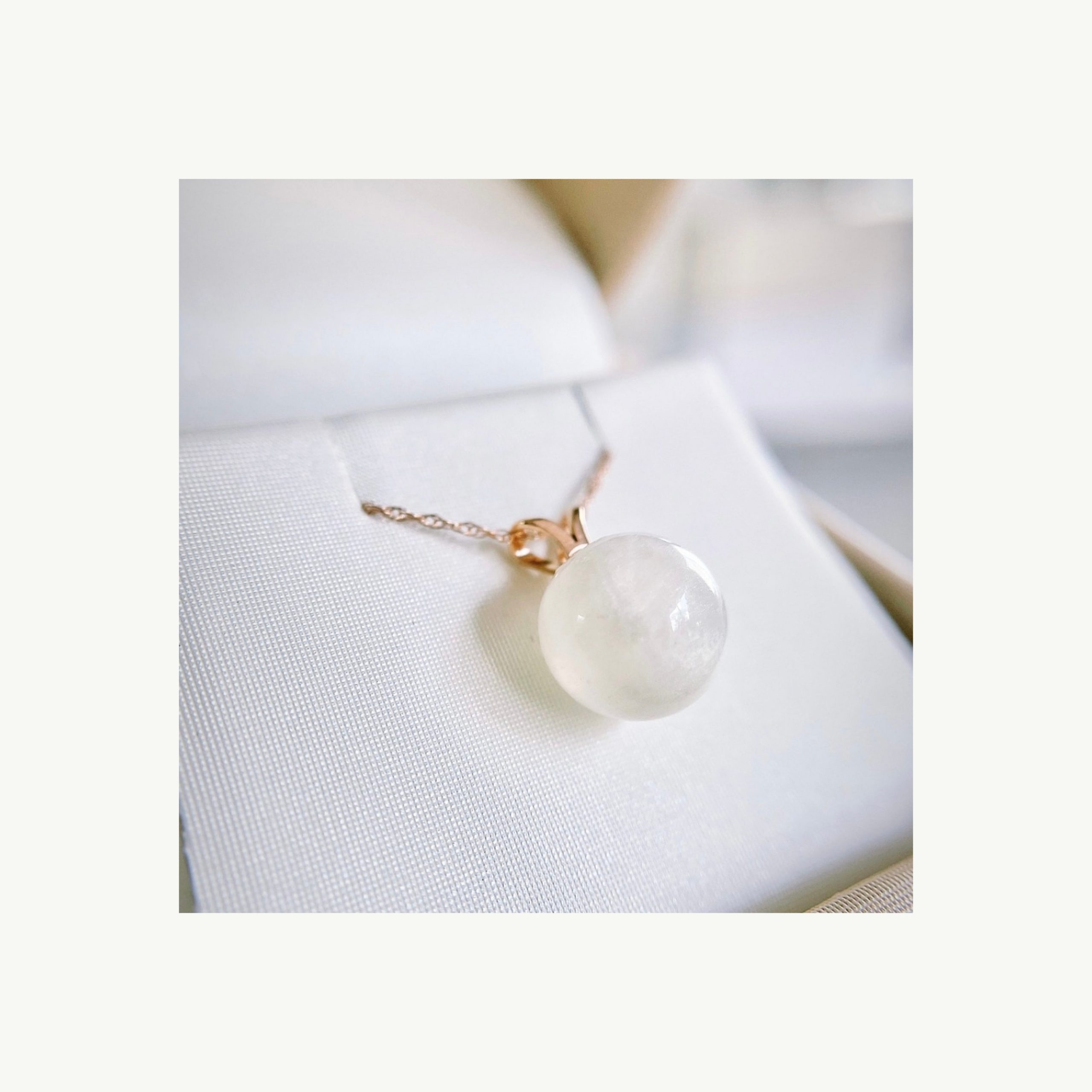 Eternal love pendant made with Breastmilk and Pearl colour